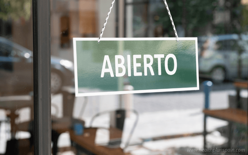 Abierto sign