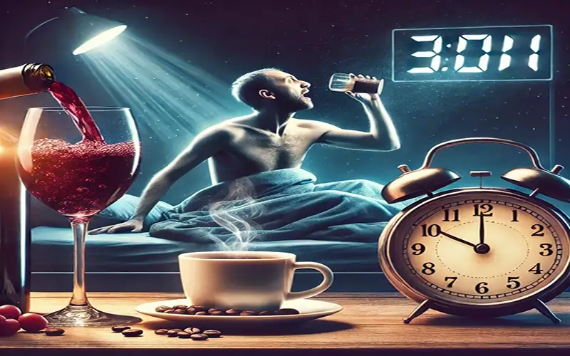 alcohol and caffeine are bad for insomnia