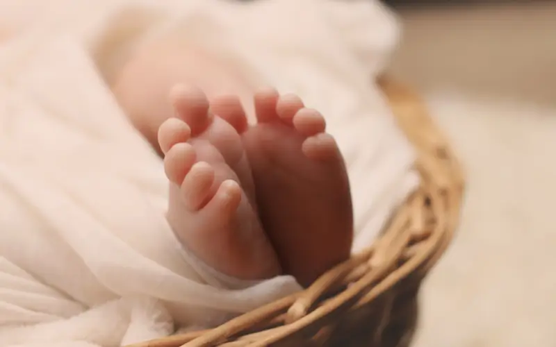 New born baby's feet
