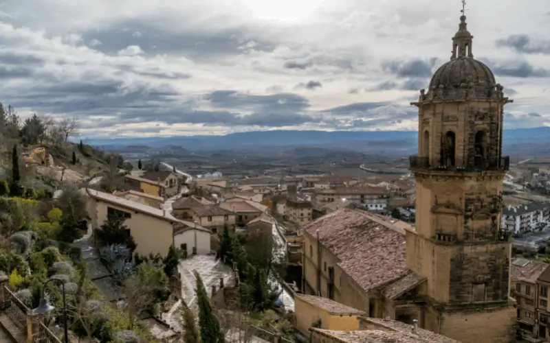 Old Spanish town with beautiful country views