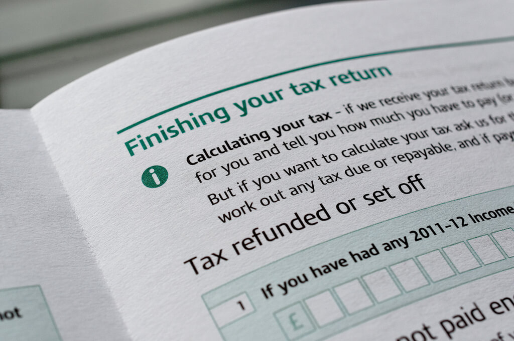 UK tax return form